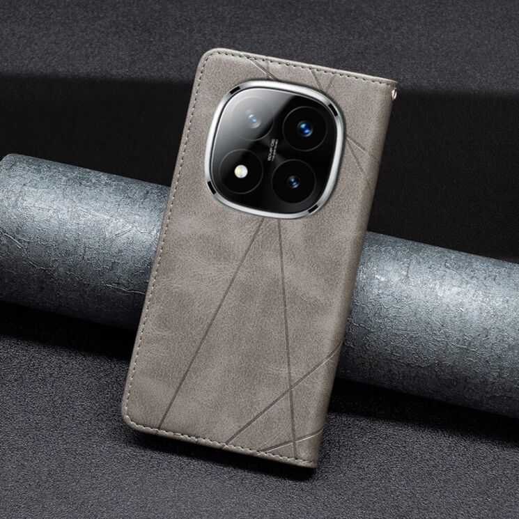 Чехол UniCase Geometric Pattern для Xiaomi Redmi Note 14 Pro - Grey: фото 5 из 8
