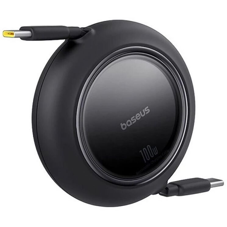 Кабель Baseus Free2Pull Type-C to Type-C (100W, 2m) P10364500113 - Black (982822B) Кабель Baseus Free2Pull Type-C to Type-C (100W, 2m) P10364500113 - Black: фото 2 из 10