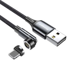 Кабель ESSAGER Universal 540 Magnetic USB to Lightning (3A, 1m) EXCCXL-WX0G - Grey: фото 1 з 7