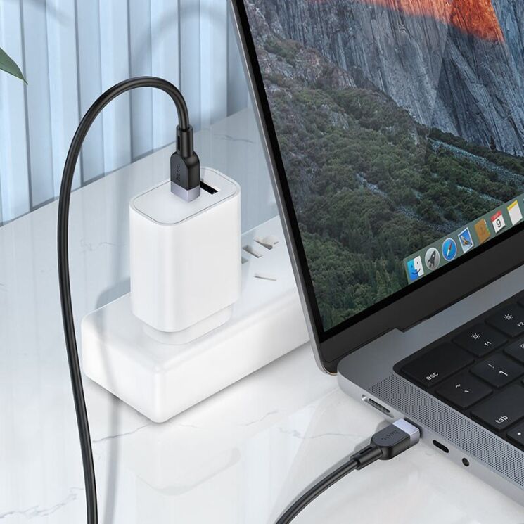 Кабель Hoco X109 Type-C to Type-C (60W, 3A, 1m) - White: фото 5 з 5