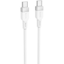 Кабель Hoco X109 Type-C to Type-C (60W, 3A, 1m) - White: фото 1 з 5