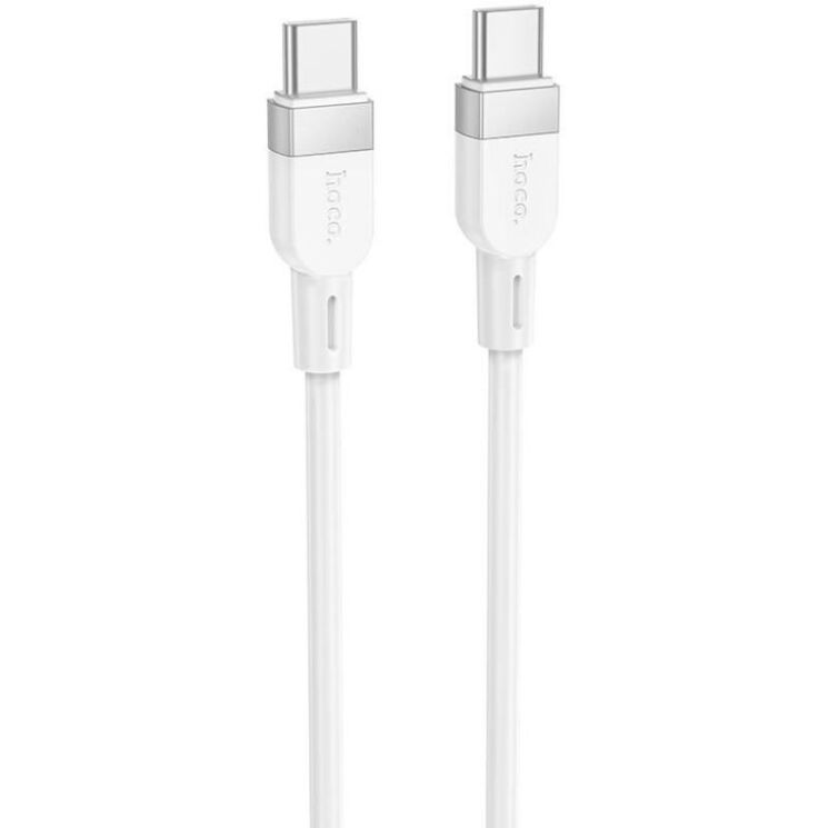 Кабель Hoco X109 Type-C to Type-C (60W, 3A, 1m) - White: фото 1 з 5