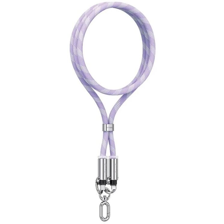 Кабель-ремешок USAMS US-SJ745 Type-C to Type-C (60W, 1.2m) - Purple: фото 1 из 17