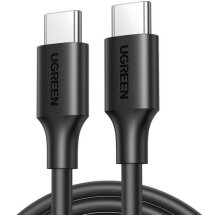Кабель UGREEN US286 Type-C to Type-C 60W (3A, 1m) 50997 - Black: фото 1 из 12