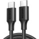 Кабель UGREEN US286 Type-C to Type-C 60W (3A, 1m) 50997 - Black (896530B). Фото 1 из 12