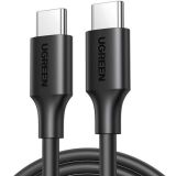 Кабель UGREEN US286 Type-C to Type-C 60W (3A, 1m) 50997 - Black: фото 1 из 12