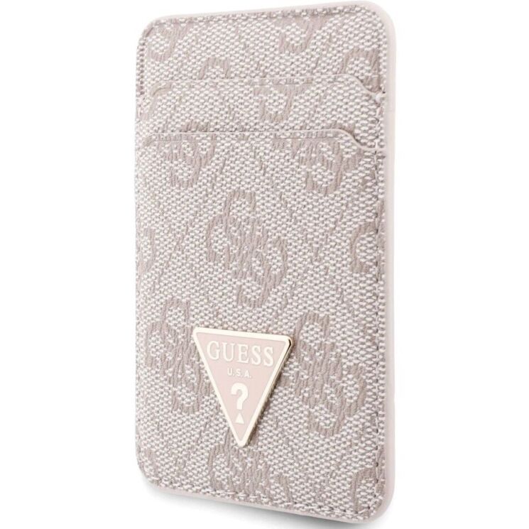 Кардхолдер з ремінцем для смартфону Guess triangle MagSafe (GUBPWMWSP4GTP) - Pink (982439P) Кардхолдер з ремінцем для смартфону Guess triangle MagSafe (GUBPWMWSP4GTP) - Pink: фото 3 з 6