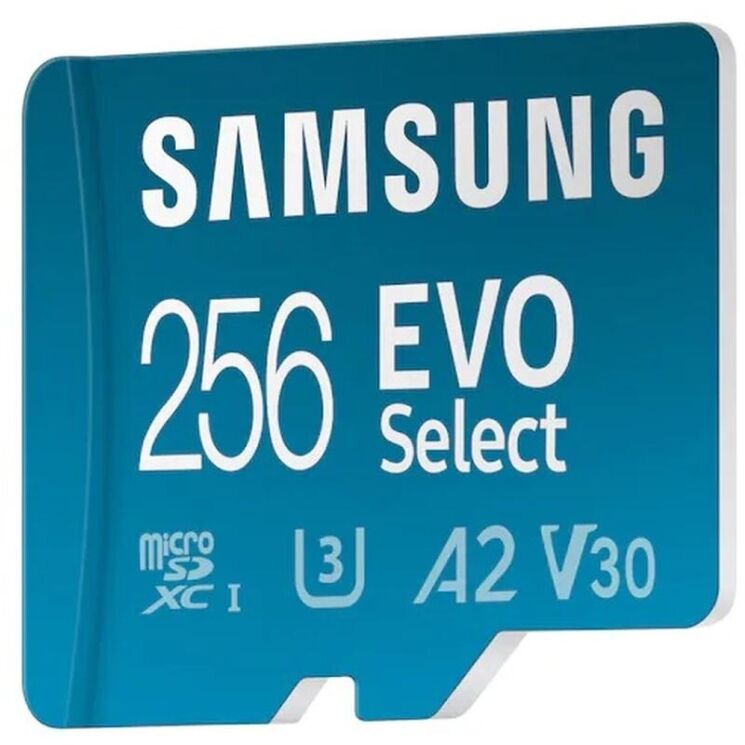 Карта пам'яті microSDXC Samsung EVO Select 256Gb C10 A2 V30 UHS-І U3 R130MB/s + адаптер (MB-ME256KA/EU): фото 5 з 9