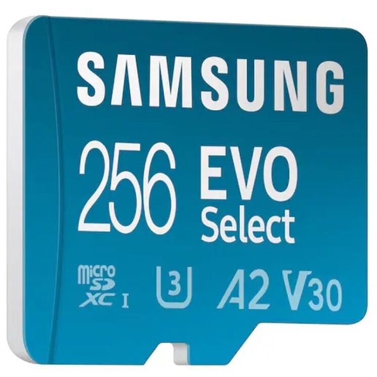 Карта пам'яті microSDXC Samsung EVO Select 256Gb C10 A2 V30 UHS-І U3 R130MB/s + адаптер (MB-ME256KA/EU): фото 4 з 9