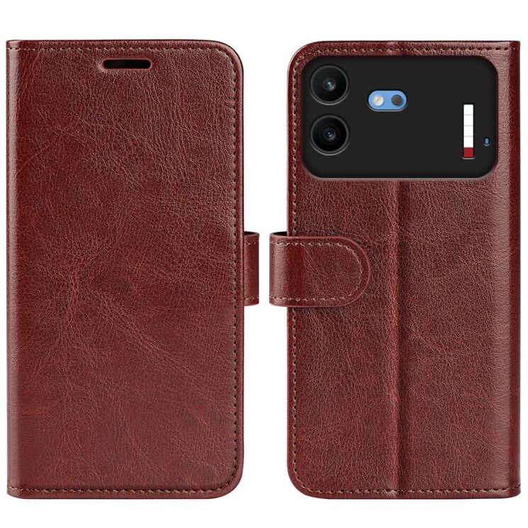 Класичний чохол-книжка Deexe Wallet Style для Nothing Phone (4b) - Brown: фото 1 з 8