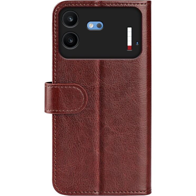 Класичний чохол-книжка Deexe Wallet Style для Nothing Phone (4b) - Brown: фото 6 з 8
