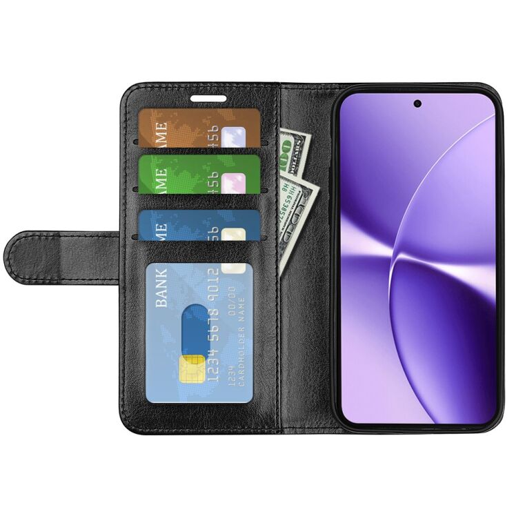 Класичний чохол-книжка Deexe Wallet Style для Xiaomi Poco X8 Pro Max - Black: фото 2 з 7