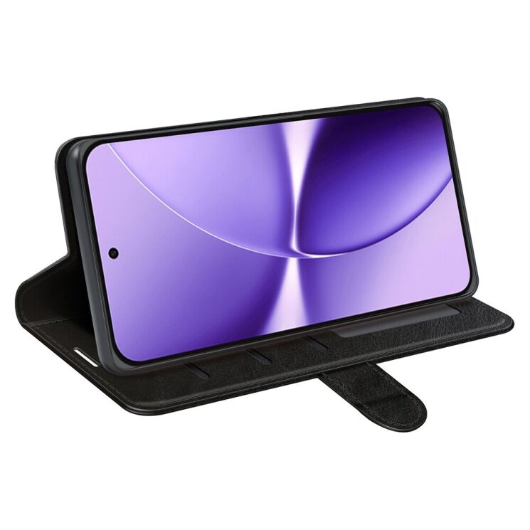 Класичний чохол-книжка Deexe Wallet Style для Xiaomi Poco X8 Pro Max - Black: фото 3 з 7
