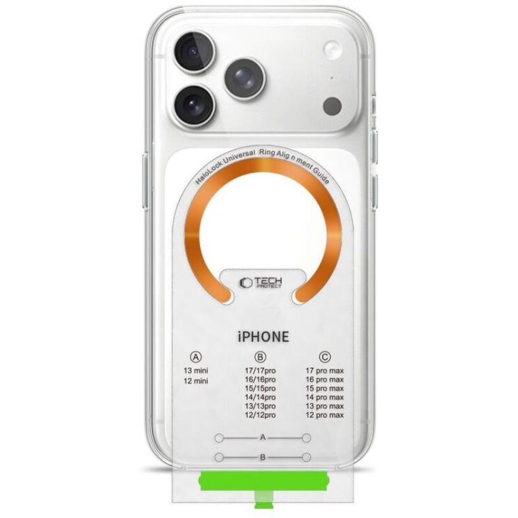 Комплект магнітних кілець Tech-Protect MMP-210 Magnetic - Black / Cosmic Orange: фото 4 з 9