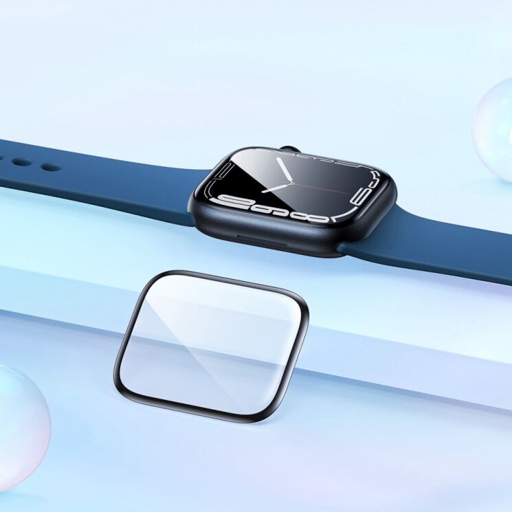 Комплект защитных пленок BASEUS Full-Coverage Film для Apple Watch 45 mm (7 / 8 / 9 Series) - Black: фото 13 из 16