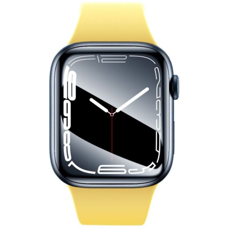 Комплект защитных пленок BASEUS Full-Coverage Film для Apple Watch 45 mm (7 / 8 / 9 Series) - Black: фото 4 из 16