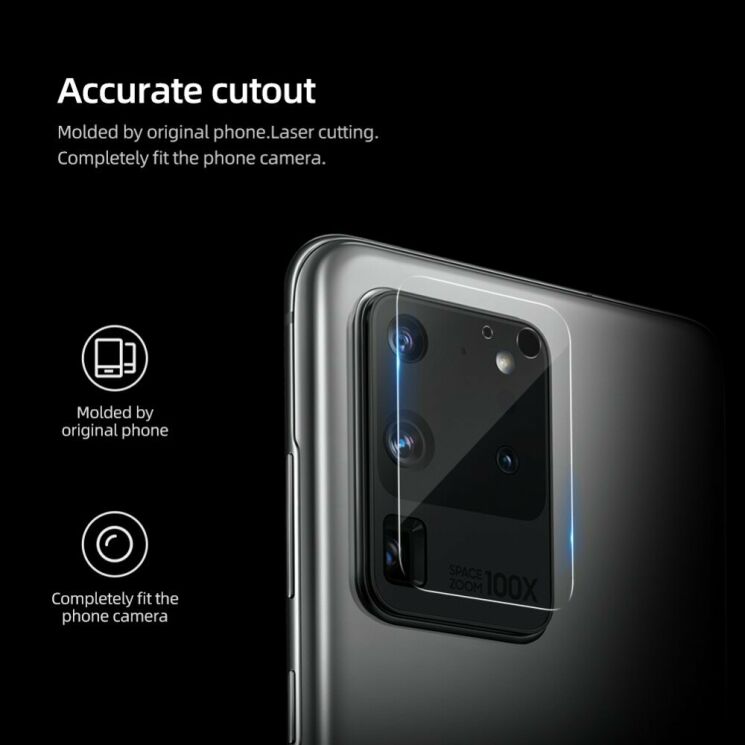 Комплект защитных пленок (2шт) на камеру NILLKIN InvisiFilm для Samsung Galaxy S20 Ultra (G988): фото 6 из 14