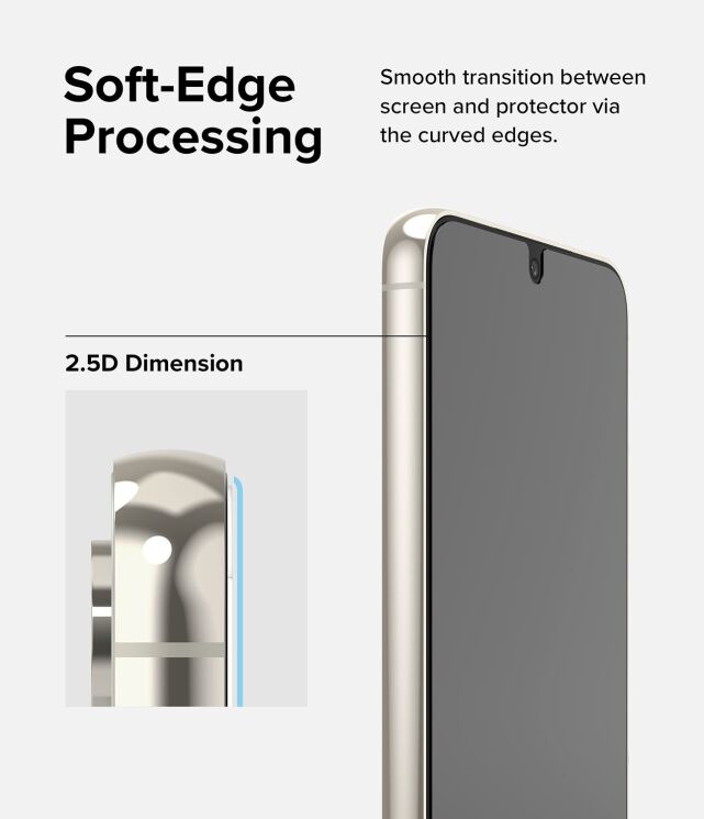 Комплект защитных стекол (2шт) Ringke Screen Protector Tempered Glass для Samsung Galaxy S23 (S911) 8809919301794: фото 9 из 15