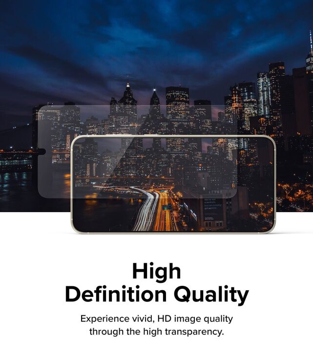 Комплект защитных стекол (2шт) Ringke Screen Protector Tempered Glass для Samsung Galaxy S23 (S911) 8809919301794: фото 4 из 15