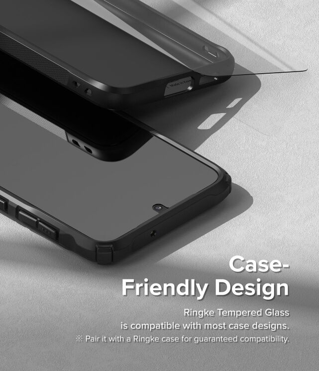 Комплект защитных стекол (2шт) Ringke Screen Protector Tempered Glass для Samsung Galaxy S23 (S911) 8809919301794: фото 12 из 15