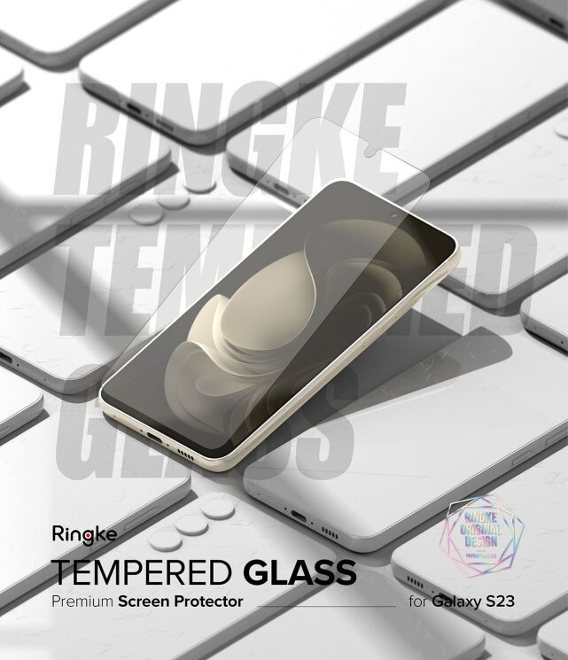 Комплект защитных стекол (2шт) Ringke Screen Protector Tempered Glass для Samsung Galaxy S23 (S911) 8809919301794: фото 2 из 15