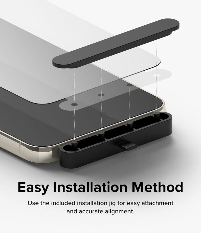 Комплект защитных стекол (2шт) Ringke Screen Protector Tempered Glass для Samsung Galaxy S23 (S911) 8809919301794: фото 13 из 15