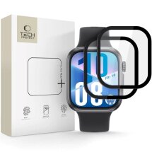 Комплект захисних стекол (2шт) Tech-Protect Glass Flex + для Huawei Watch Fit 3 - Black: фото 1 з 4