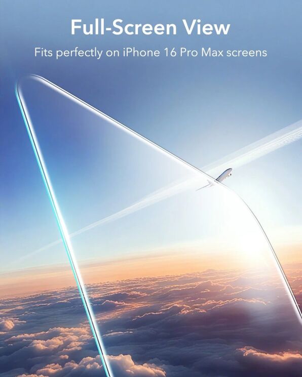 Комплект защитных стекол ESR Screen Protector Set для Apple iPhone 16 Pro Max: фото 5 из 9