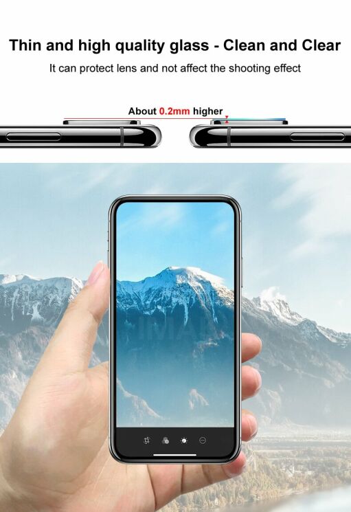 Комплект защитных стекол IMAK Camera Lens Protector для Xiaomi Mi A3 / Mi CC9e: фото 9 из 12