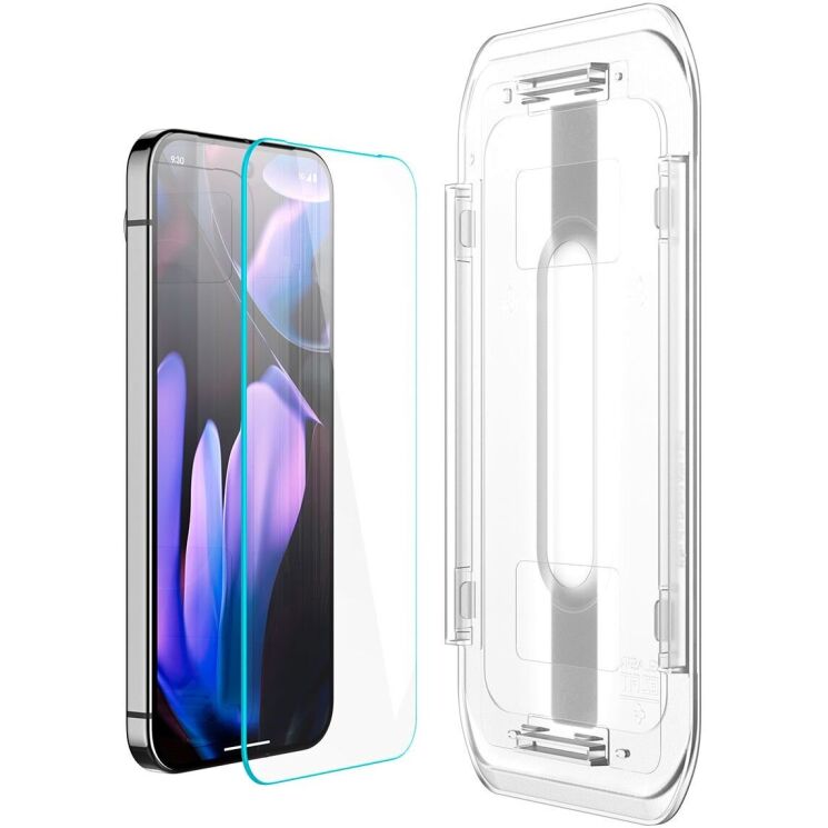 Комплект захисних стекол Spigen (SGP) GLAS.tR EZ Fit Sensor Protected для Google Pixel 9 / 9 Pro: фото 5 з 14