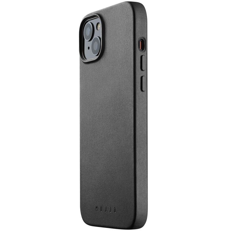 Кожаный чехол MUJJO Full Leather для Apple iPhone 14 - Black: фото 3 из 13