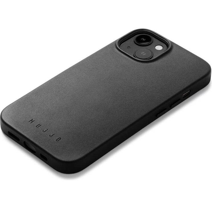Кожаный чехол MUJJO Full Leather для Apple iPhone 14 - Black: фото 6 из 13