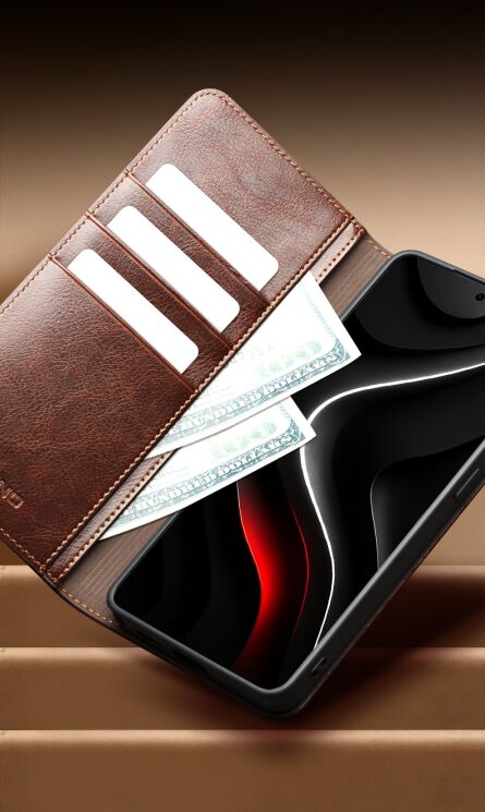 Кожаный чехол QIALINO Classic Case для Samsung Galaxy S26 Plus - Black: фото 10 из 13