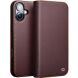 Кожаный чехол QIALINO Wallet Case для Apple iPhone 16 - Brown (360739Z). Фото 1 из 11