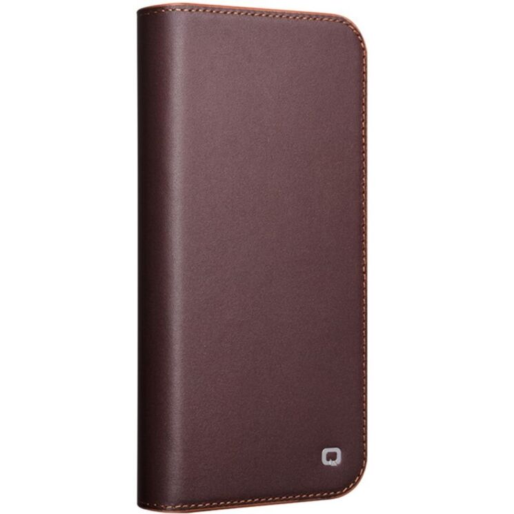 Кожаный чехол QIALINO Wallet Case для Apple iPhone 16 - Brown: фото 5 из 11