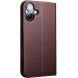 Кожаный чехол QIALINO Wallet Case для Apple iPhone 16 - Brown (360739Z). Фото 4 из 11
