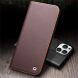 Кожаный чехол QIALINO Wallet Case для Apple iPhone 16 - Brown (360739Z). Фото 6 из 11