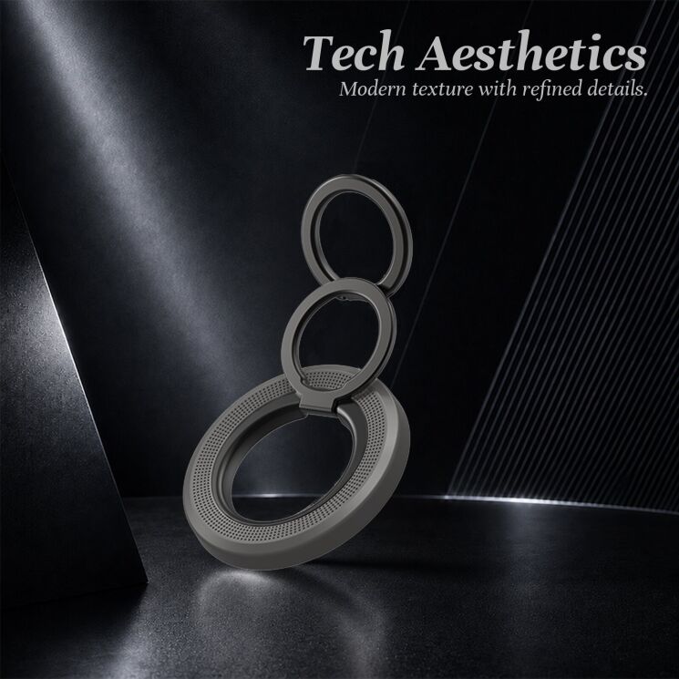 Магнітне кільце-тримач LEREACH Triple Ring - Silver: фото 9 з 11