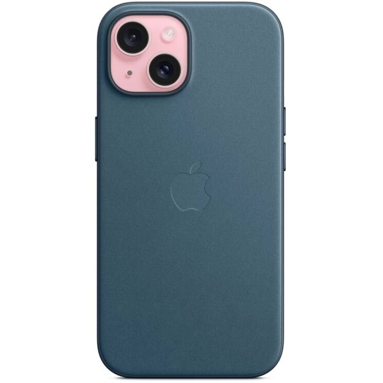 Оригинальный чехол FineWoven MagSafe для Apple iPhone 15 (MT3G3) - Pacific Blue: фото 2 из 4