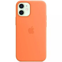 Оригинальный чехол MagSafe Silicone Case для Apple iPhone 12 Mini (MHKN3) - Kumquat: фото 1 из 6