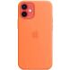 Оригинальный чехол MagSafe Silicone Case для Apple iPhone 12 Mini (MHKN3) - Kumquat (260158O). Фото 4 из 6
