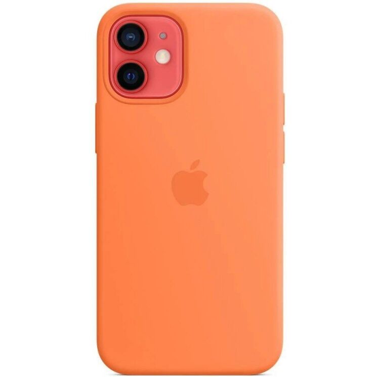 Оригинальный чехол MagSafe Silicone Case для Apple iPhone 12 Mini (MHKN3) - Kumquat: фото 4 из 6