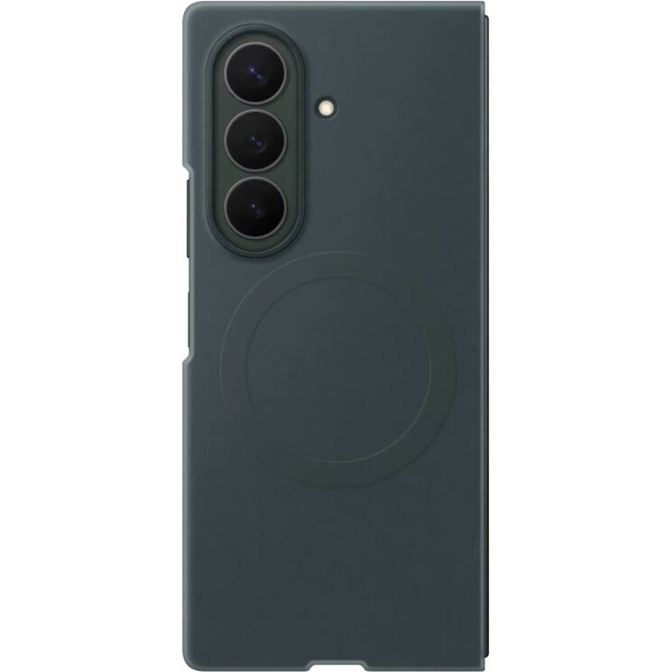 Оригінальний чохол Silicone Magnet Case для Samsung Galaxy Fold 8 Ultra (EF-EF976CGEGUA) - Dark Green: фото 2 з 5