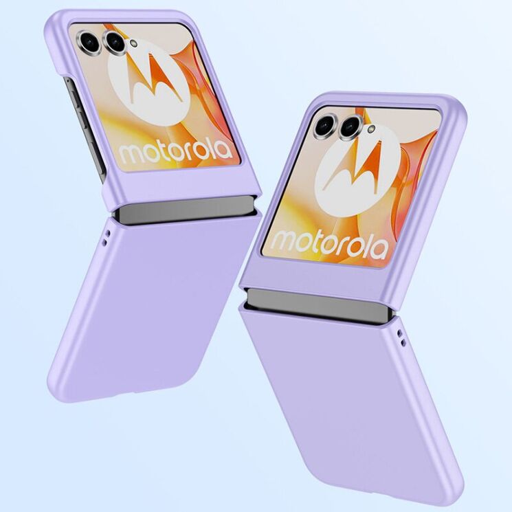 Пластиковый чехол Deexe Hard Shell (FF) для Motorola Razr 50 / Razr 70 - Light Purple: фото 3 из 8