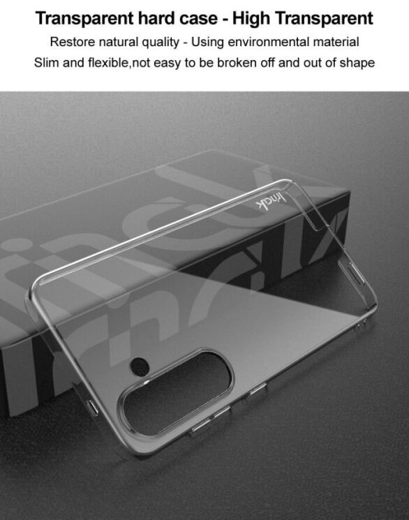 Пластиковый чехол IMAK Crystal II Pro для Samsung Galaxy S25 Plus (S936) - Transparent: фото 8 из 10