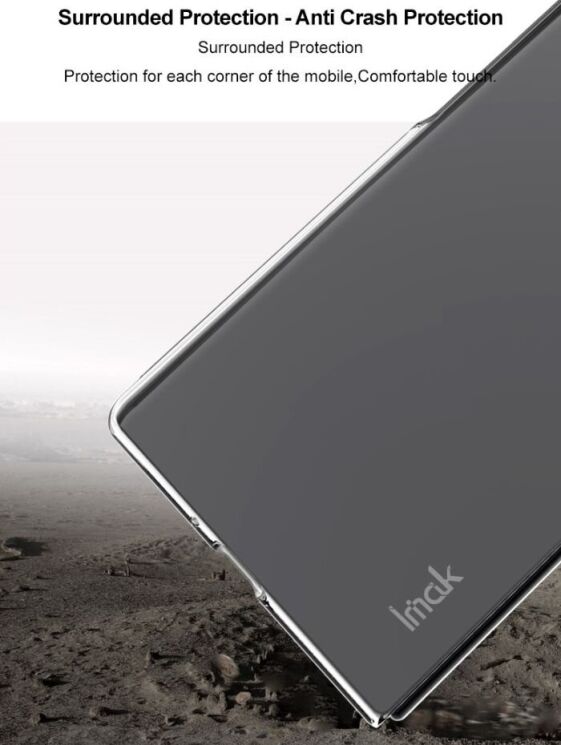 Пластиковый чехол IMAK Crystal II Pro (FF) для Google Pixel 9 Pro Fold - Transparent: фото 8 из 11