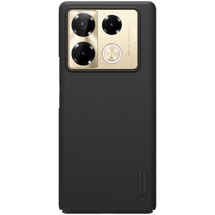 Пластиковый чехол NILLKIN Frosted Shield для Infinix Note 40 Pro - Black: фото 1 из 17