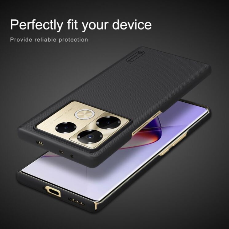 Пластиковый чехол NILLKIN Frosted Shield для Infinix Note 40 Pro - Black: фото 14 из 17