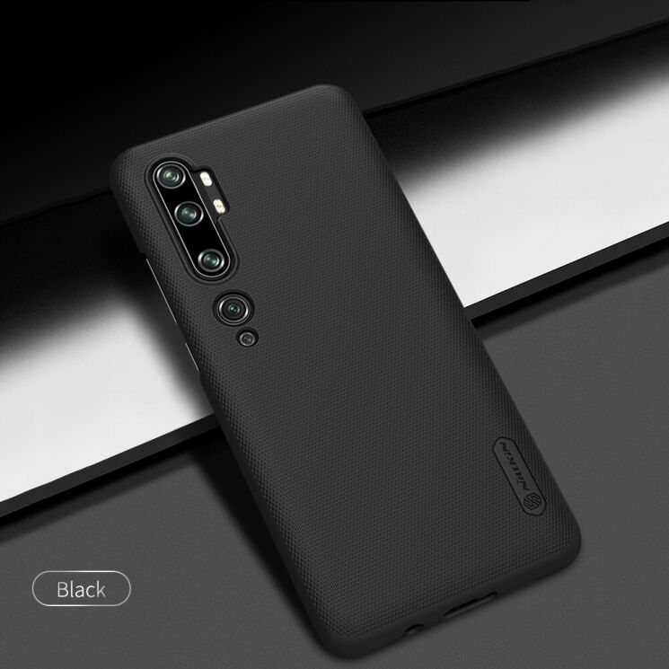 Пластиковий чохол NILLKIN Frosted Shield для Xiaomi Mi Note 10 Pro - Black: фото 7 з 19