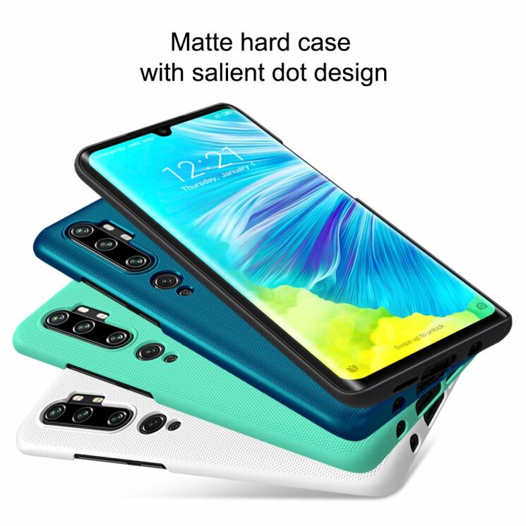 Пластиковий чохол NILLKIN Frosted Shield для Xiaomi Mi Note 10 Pro - Blue: фото 9 з 19